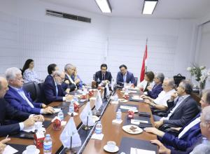 إجتماع مجلس إدارة الإتحاد الادولي لرجال وسيدات الأعمال اللبنانيين MIDEL  مع الدكتور فريديريكو ليما الممثل المقيم لصندوق النقد الدولي في لبنان