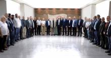 جعجع التقى مخاتير منطقة بعبدا 