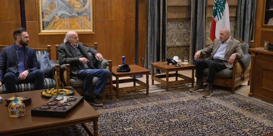 جنبلاط ورئيس التقدمي في عين التينة 